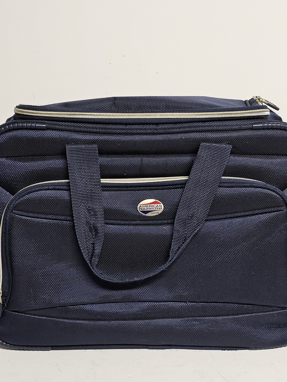 American Tourister Blue Duffel Bag 17" x 12.5" x 7.5" No Strap